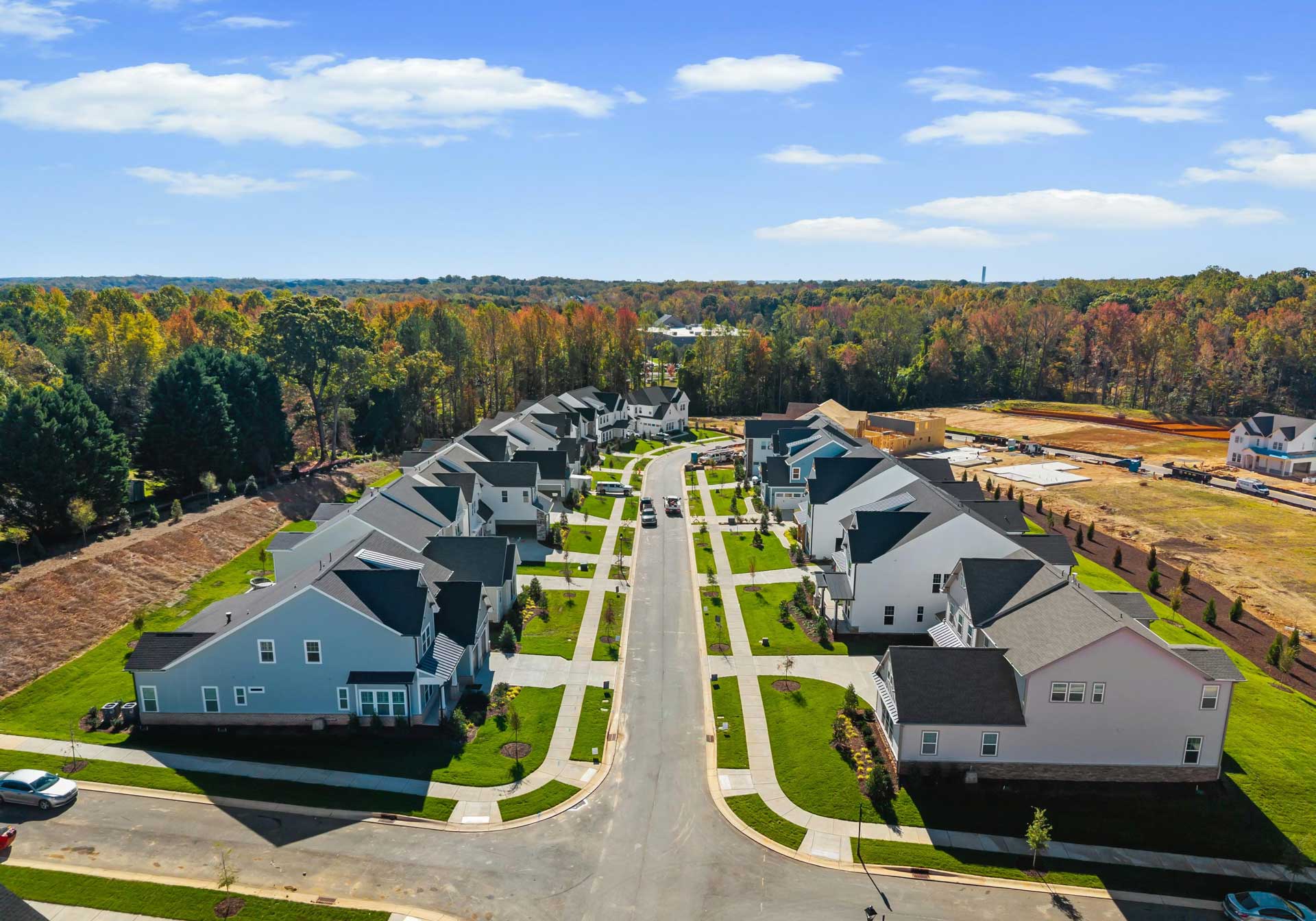 Community of quick move-in homes