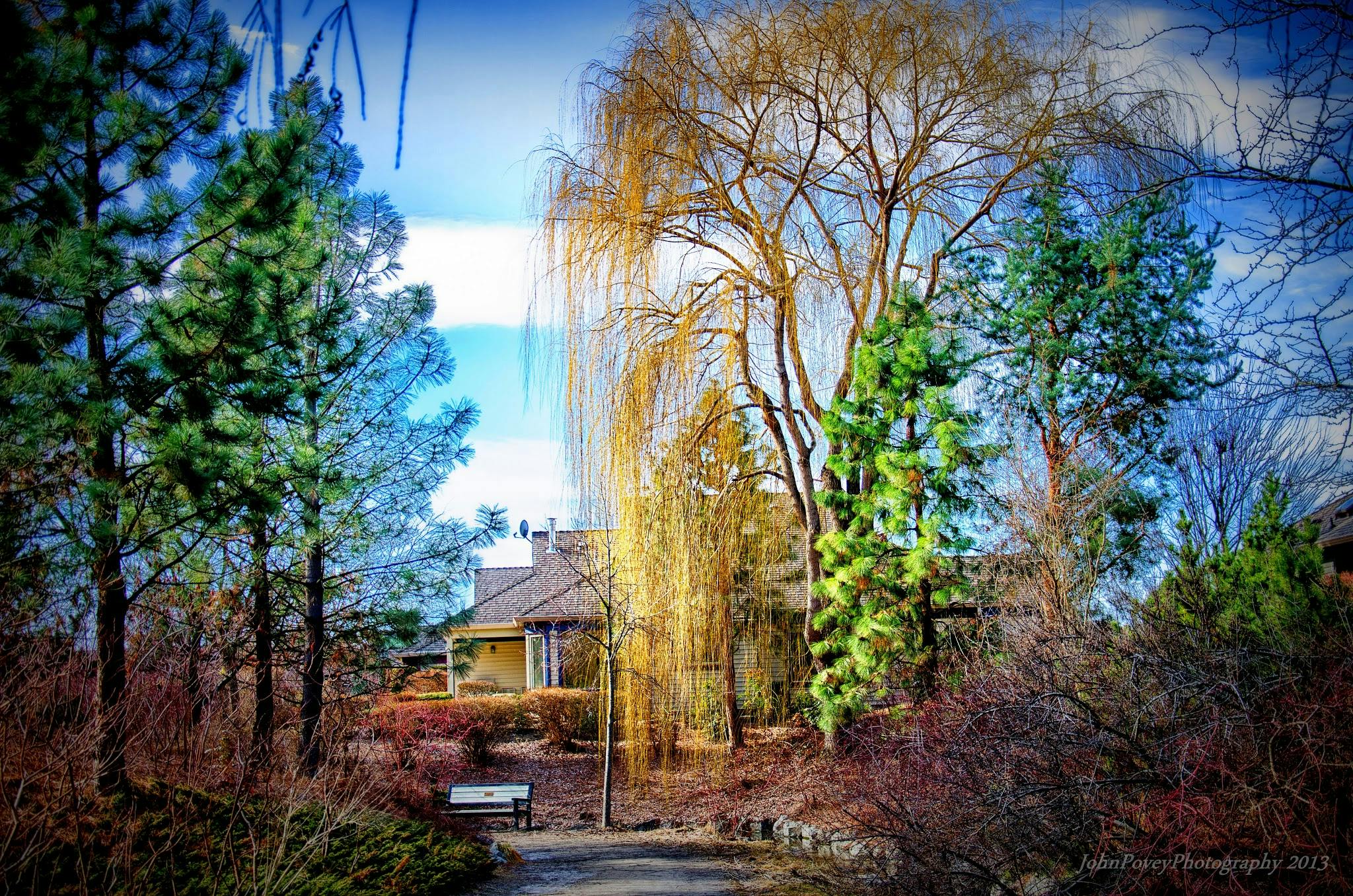 House in nature on a trail>